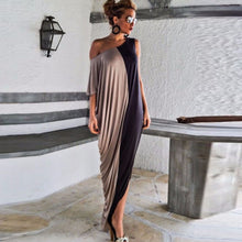 Women Casual Loose Off Shoulder Long Maxi Dress plus size office dress