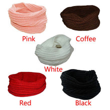 Warm Knitted Neck Circle Wool Blend Scarf Fast Shipping