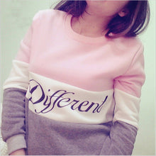 Womens Letters Printed Long Sleeve Sweatshirt Pullover Shirt Tops Blouse