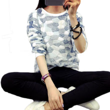 Womens Loose Long Sleeve Sweatshirt Pullover Shirt Tops Blouse
