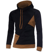 Men's Fashion Slim Fit Long Sleeve Splice Hooded Hoodies Outwear Top Hooded Sportswear