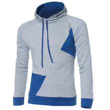 Men's Fashion Slim Fit Long Sleeve Splice Hooded Hoodies Outwear Top Hooded Sportswear