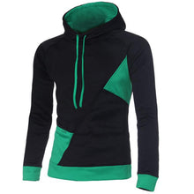 Men's Fashion Slim Fit Long Sleeve Splice Hooded Hoodies Outwear Top Hooded Sportswear
