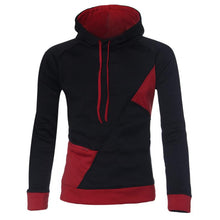 Men's Fashion Slim Fit Long Sleeve Splice Hooded Hoodies Outwear Top Hooded Sportswear