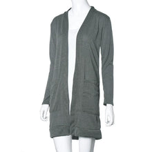 Korean Womens Lady Elegant Casual Knit Sleeve Sweater Coat Loose Long Cardigan Jacket Fast Shipping