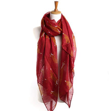 Lady Soft Scarves Womens Long Cute Fox Print Scarf Wraps Shawl