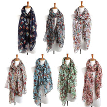 Women Ladies Owl Print Long Scarf Warm Wrap Shawl Fast Shipping