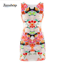 ing,design Dresses Women Floral Print Sleeveless Clubwear Party Sexy Mini Dress Bodycon Vestido
