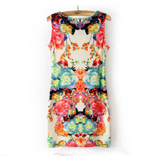 ing,design Dresses Women Floral Print Sleeveless Clubwear Party Sexy Mini Dress Bodycon Vestido