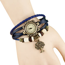 Dress Women Watch Quartz Weave Around Leather Bracelet Lady Woman Wrist Watch Fast Shipping