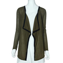 European Warm Lady Casual Knit Long Sleeve Thin Sweater Coat Cardigan Coat Lapel Warm Jacket Outerwear