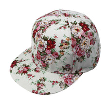 Fashion Korean Flowers Women Floral Hip-Hop Hat Flat Adjustable Baseball Cap Tops Hats ing