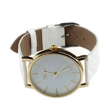 Unisex Casual Fashion Hours Checkers Faux Leather Quartz Analog Wrist Watches&