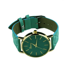 Unisex Casual Fashion Hours Checkers Faux Leather Quartz Analog Wrist Watches&