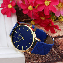 Unisex Casual Fashion Hours Checkers Faux Leather Quartz Analog Wrist Watches&