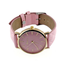 Unisex Casual Fashion Hours Checkers Faux Leather Quartz Analog Wrist Watches&