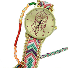 Women Dreamcatcher Friendship Watches Braid Dress Bracelet Watches
