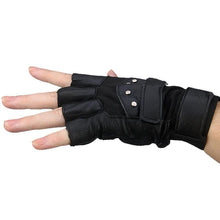 Men Soft Leather Driving Motorcycle Biker Outdoor Fingerless Gloves Special Forces Tactical Gloves