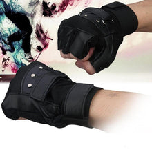 Men Soft Leather Driving Motorcycle Biker Outdoor Fingerless Gloves Special Forces Tactical Gloves