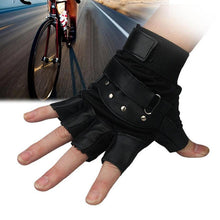 Men Soft Leather Driving Motorcycle Biker Outdoor Fingerless Gloves Special Forces Tactical Gloves