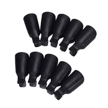 10pc Wearable Acrylic Plastic Nail Art Soak Off Cap Clip UV Gel Polish Remover Wrap Tool Fast Shipping