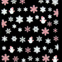 Xmas 3D Nail Art Stickers Decals Decorations Snowflake Bows Snowman Design DIY Decoration Xmas Gift