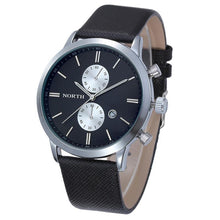 FashionFashion Men Casual Waterproof Date Leather Military Japan Watch Gift