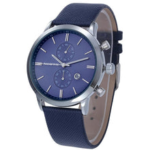 FashionFashion Men Casual Waterproof Date Leather Military Japan Watch Gift