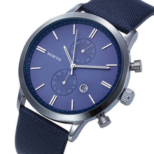 FashionFashion Men Casual Waterproof Date Leather Military Japan Watch Gift