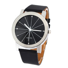 Fashion Luxury Men Quartz Dial Clock PU Leather Wrist Watch