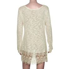 Women Long Sleeve Shirt Lace Slim Knitwear Tops T Shirt Plus Size Fast Shipping