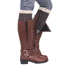Knitting Socks Leg Warmers Boot Keep Warm Lace Short Socks