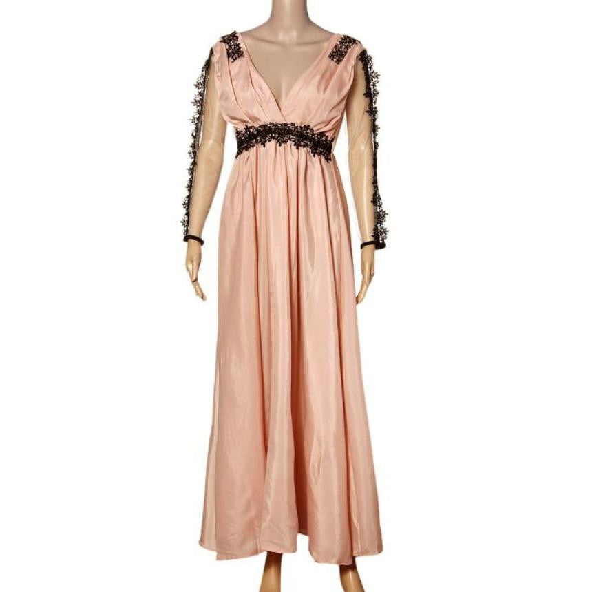 Coming Women Sexy Lace Long Formal Bridesmaid Prom Gown Dress