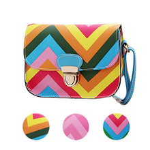 Design Rainbow Chain Of Small Square Package women bag messenger bags Flap bolsos spanish Lucky 3 Colors