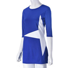 FashionWomen Casual Loose Star Printed Half Sleeve Short Mini Dress