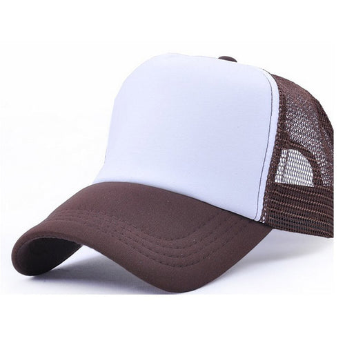 Fashion 8 Colors Mesh Baseball Cap Hat Blank Curved Visor Hat Adjustable Pure Color Tops Hats ing