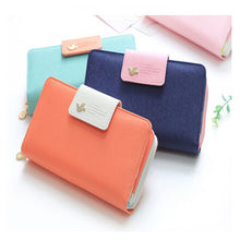 Fashion Birds Clutch Wallet Leather Case Long Zip Button Card Purse Handbag Wallet Credit Card Holder Bag