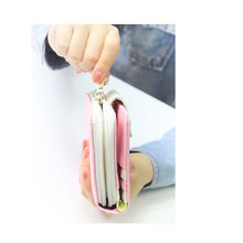 Fashion Birds Clutch Wallet Leather Case Long Zip Button Card Purse Handbag Wallet Credit Card Holder Bag