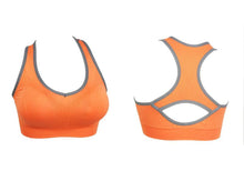 Fashion Mokingtop Brand Women Seamless Racerback Padded Bra Stretch Workout Tank Top V