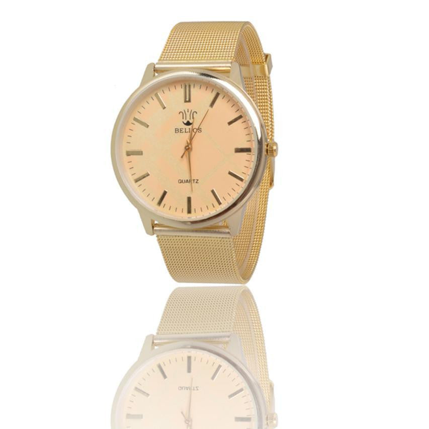 Fashion Women's Fashion Golden Belt Watch Quartz Wrist Watches &