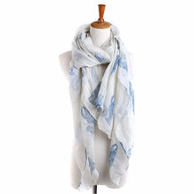 Women Scarf Shawls Wraps Fashion Cat Print Long Ladies Scarves