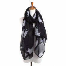 Women Scarf Shawls Wraps Fashion Cat Print Long Ladies Scarves