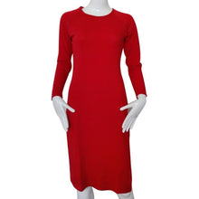 Lady Long Sleeve Side Split Zipper Up Slim Fit Red Bodycon Dress Plus Size