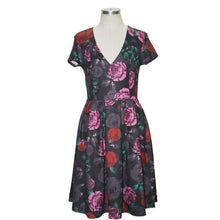 Women Slim Floral Print Dresses Elegant Short Sleeve Backless Dress Sexy Bodycon Mini Dress