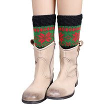 Knitted Color Matching Snow Leg Warmers Socks Boot Cover Fast Shipping