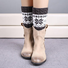 Knitted Color Matching Snow Leg Warmers Socks Boot Cover Fast Shipping