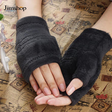 Women Girls Delicate Thick Warm Gloves Keyboard Leak Finger Gloves Fast Shipping