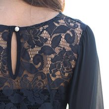Women Long Sleeve Chiffon Casual Blouse Shirt Tops Lace Blouses Fast Shipping