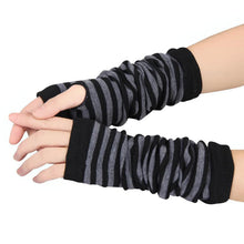 Women Warm Knitted Fingerless Long Gloves Mitten Hand Arm Wrist Warmer