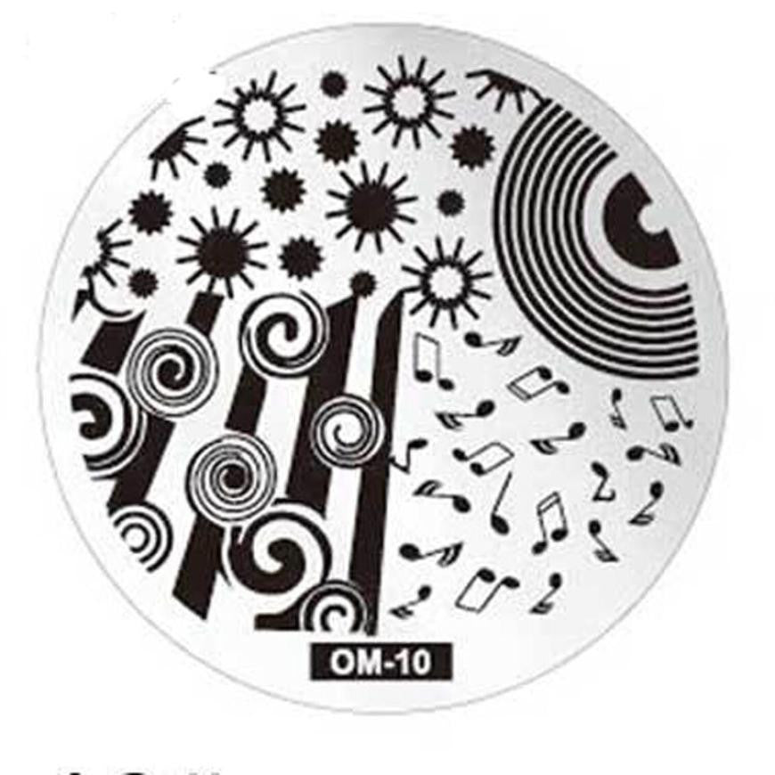 Pattern DIY Nail Art Image Stamp Stamping Plates Manicure Template OM10